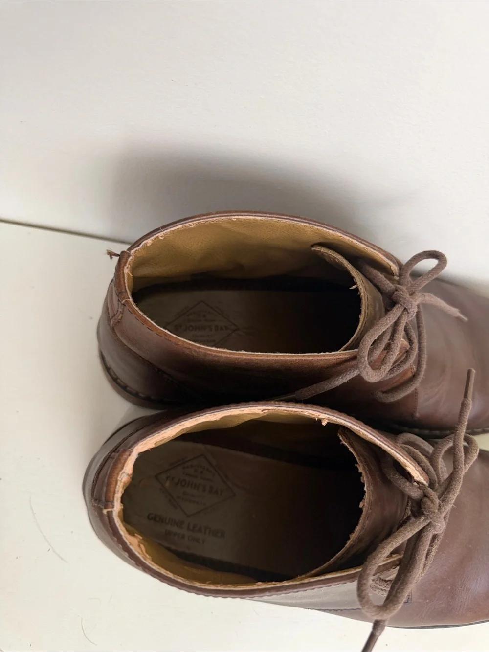 St. John's Bay Brown Leather Chukka Boots